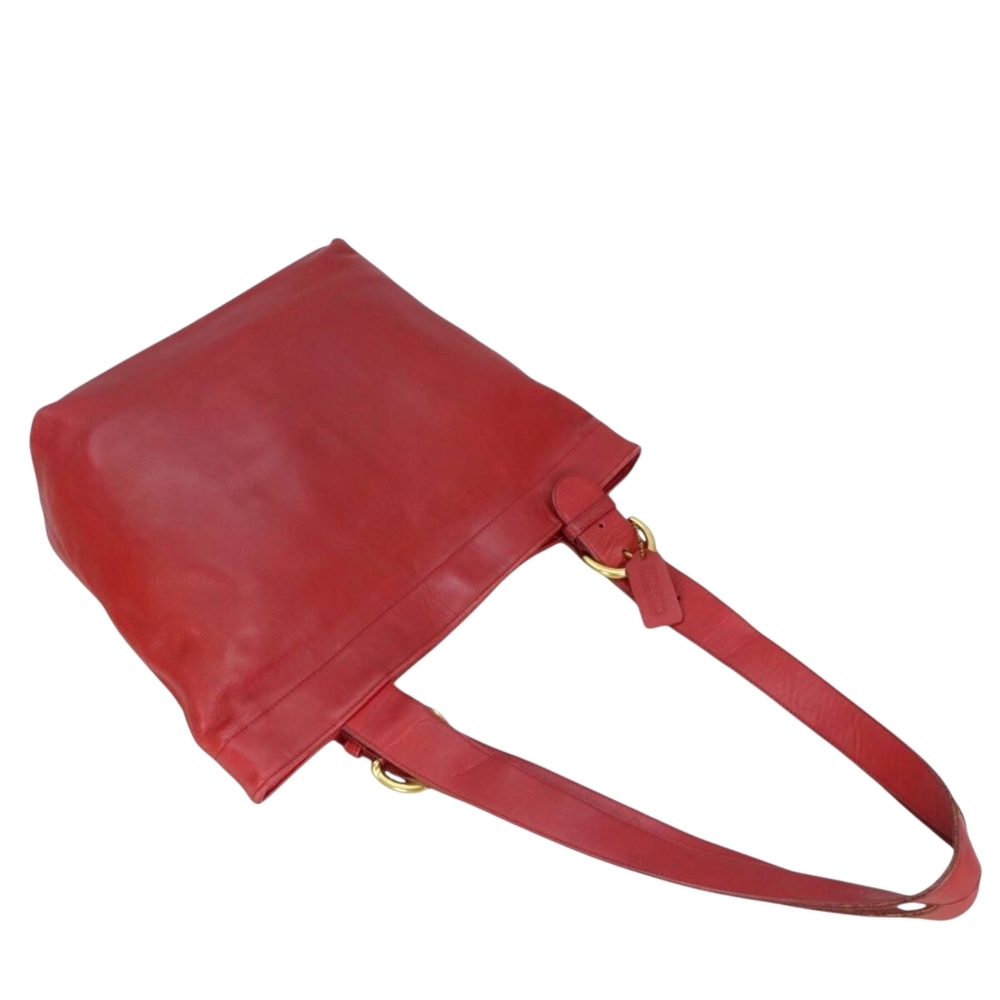 Coach Lafayette Tote Bag In Red Glove-tanned Leather - Picture 8 of 16